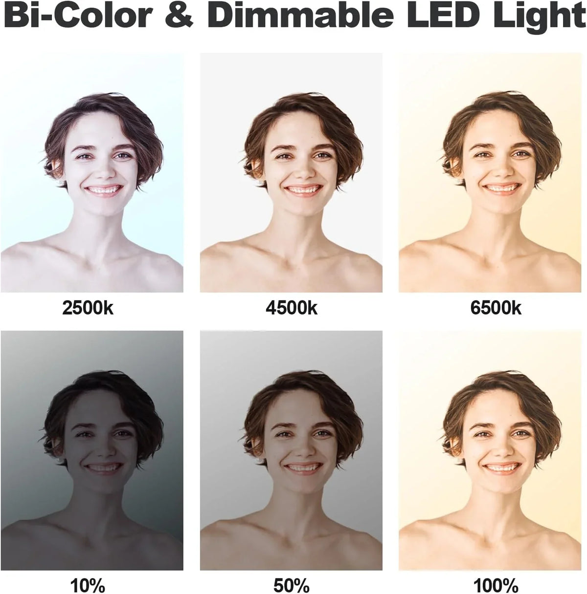 D50 LED Video Light Panel Lights 15.4", 2 Packs 45W 3000K-8000K Bi-Color Dimmable Photography Lighting, CRI 96 Videography Lighting for Video Shooting/Gaming/Live Stream/Studio/Film