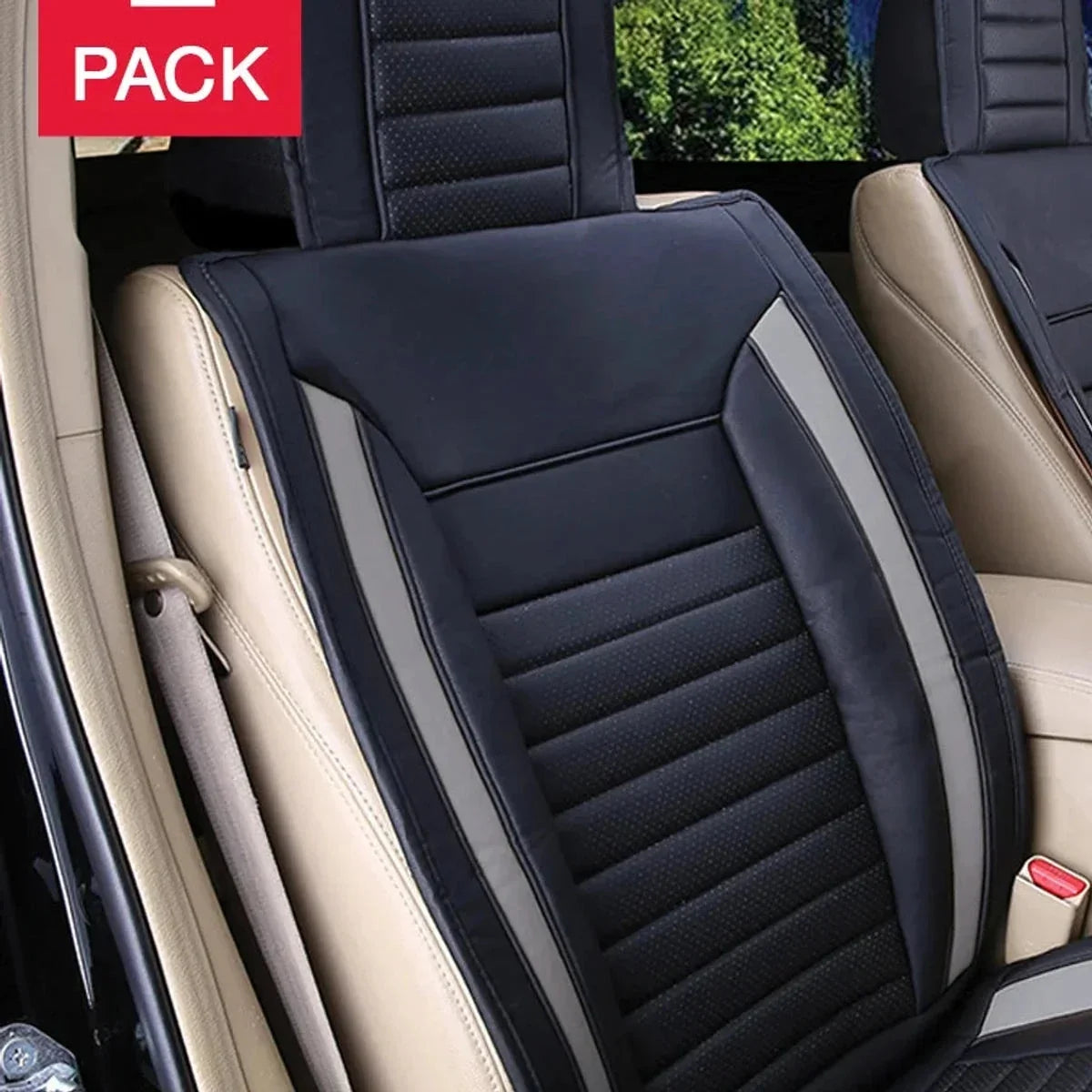 Alpena Grey Ultimate Universal Fit Luxury Seat Cover, 2-pack