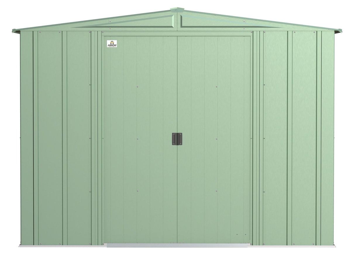 Arrow Classic Galvanized Steel Storage Shed, Sage Green, 8-ft x 8-ft