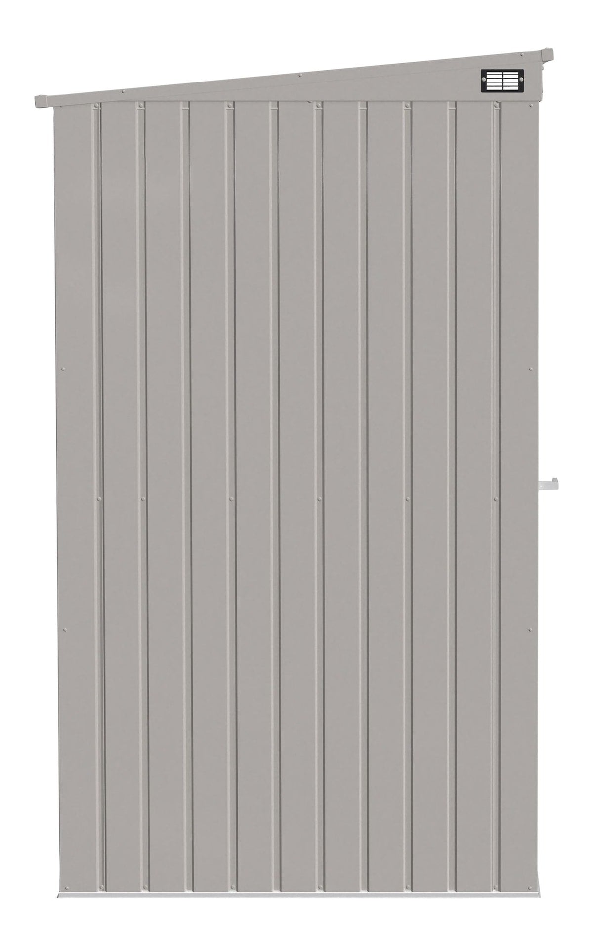 Arrow Elite Steel Storage Shed with Pent Roof, Cool Grey, 6-ft x 4-ft