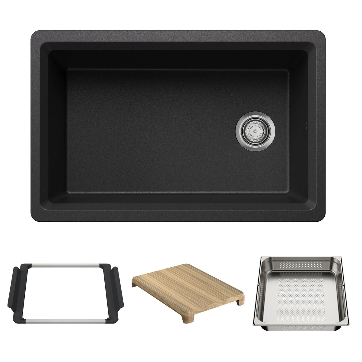 Blanco Inteos 30-in SILGRANIT Workstation Kitchen Sink
