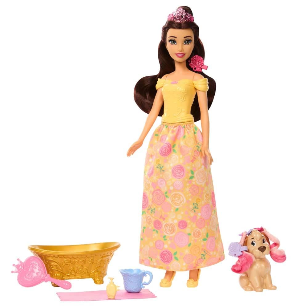 Disney Princess Doll and Feature Pet Playset for Ages 3+