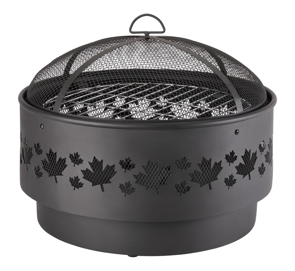 For Living Brome Round Outdoor Wood Firepit, 24-in