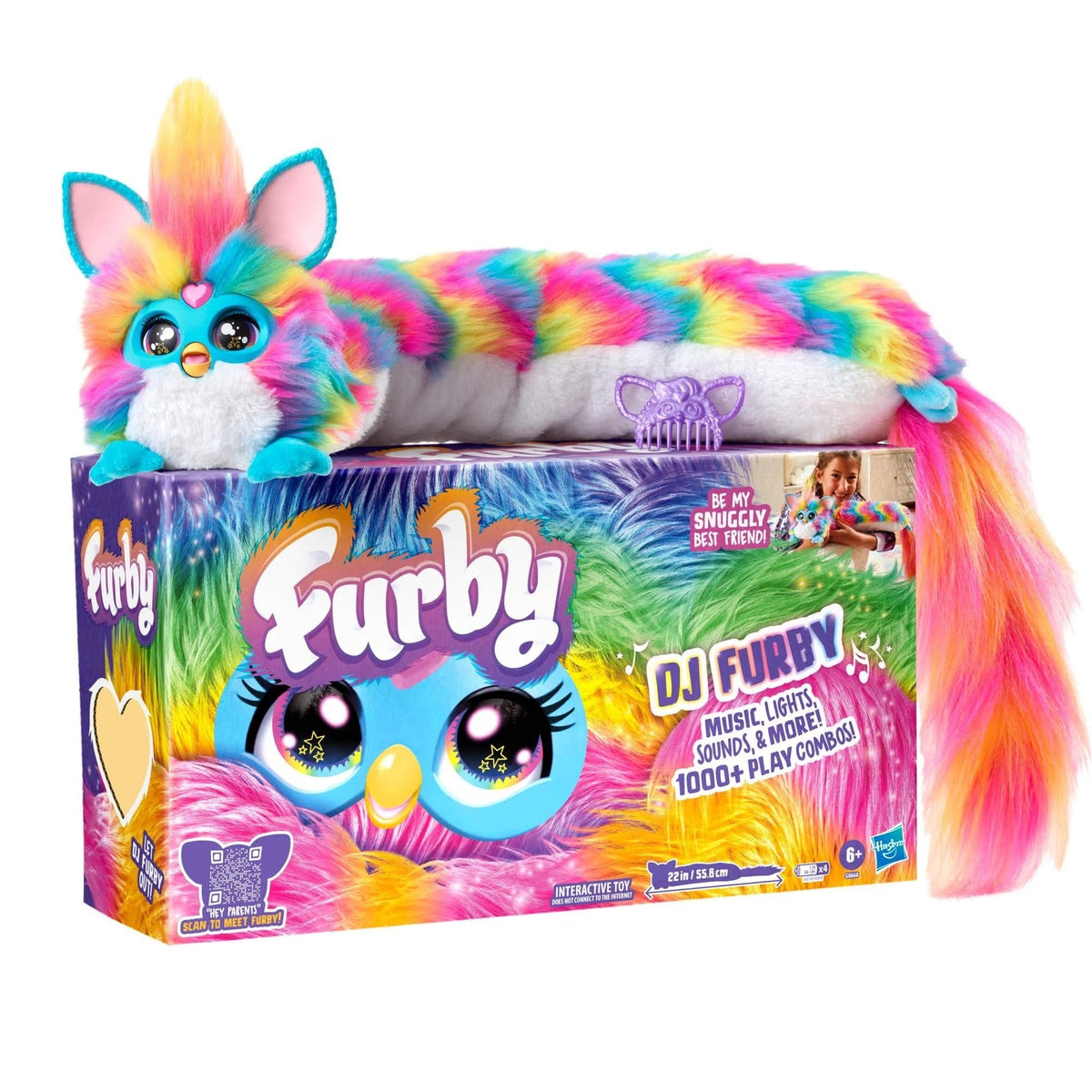 Furby DJ Furby French Interactive Toy with Touch-Activated Lights