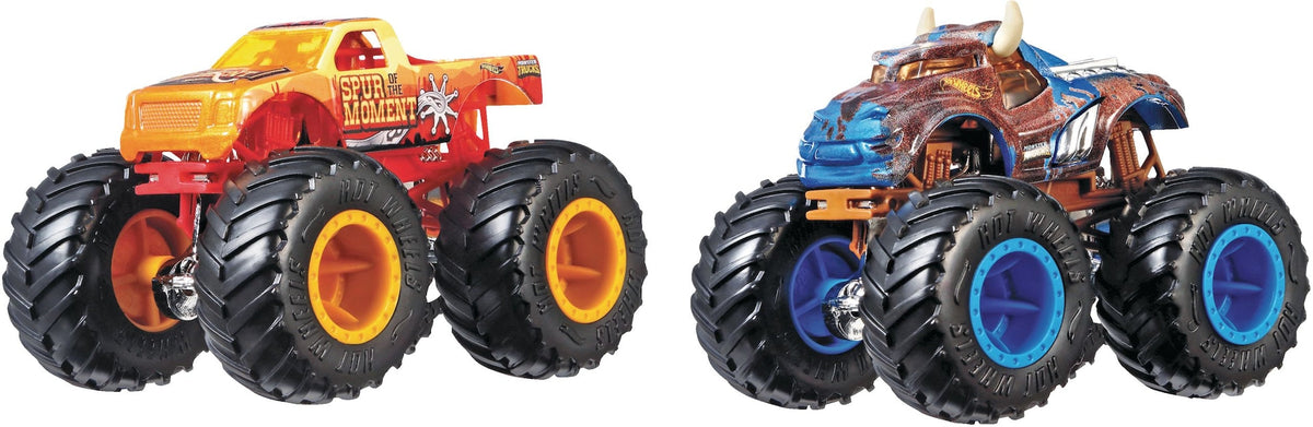 Hot Wheels Monster Trucks Demolition Doubles - Spur Of Moment vs. Steer Clear, Ages 3+