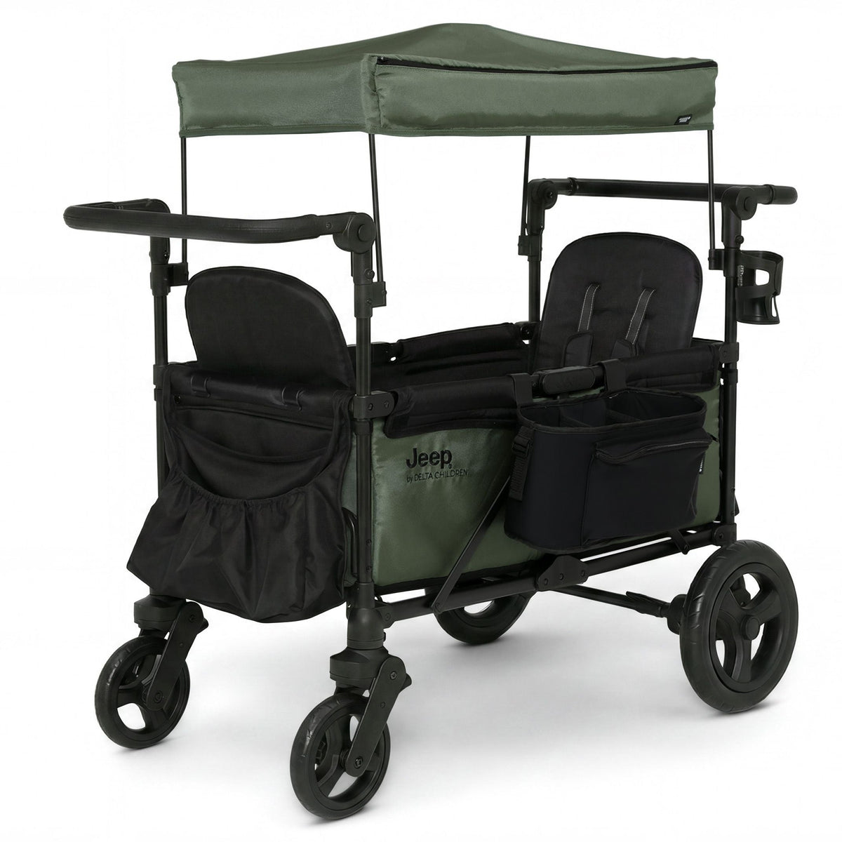 Jeep Deluxe Wrangler Wagon by Delta Children, Olive Green