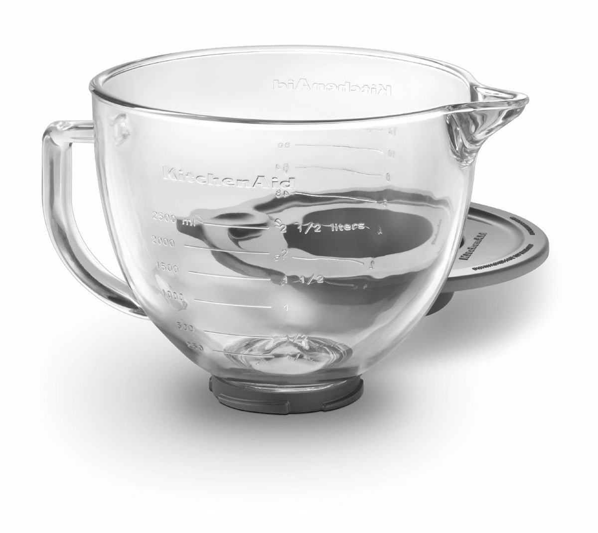 KitchenAid Artisan Tilt-Head Stand Mixer Bowl with Measurement Markings & Lid, 5qt