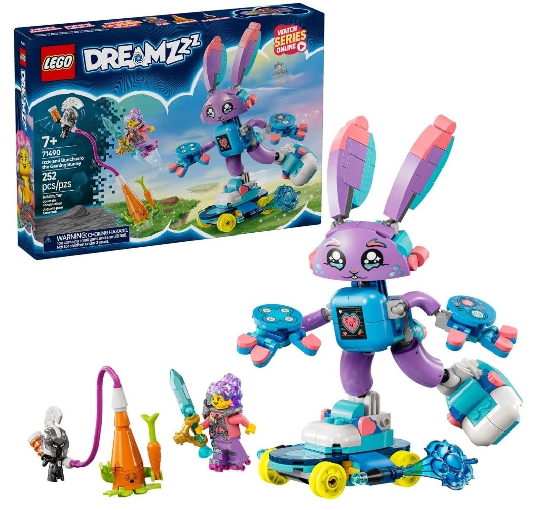LEGO DREAMZzz Izzie and Bunchurro the Gaming Bunny - 71490, 252-pcs, Ages 7+