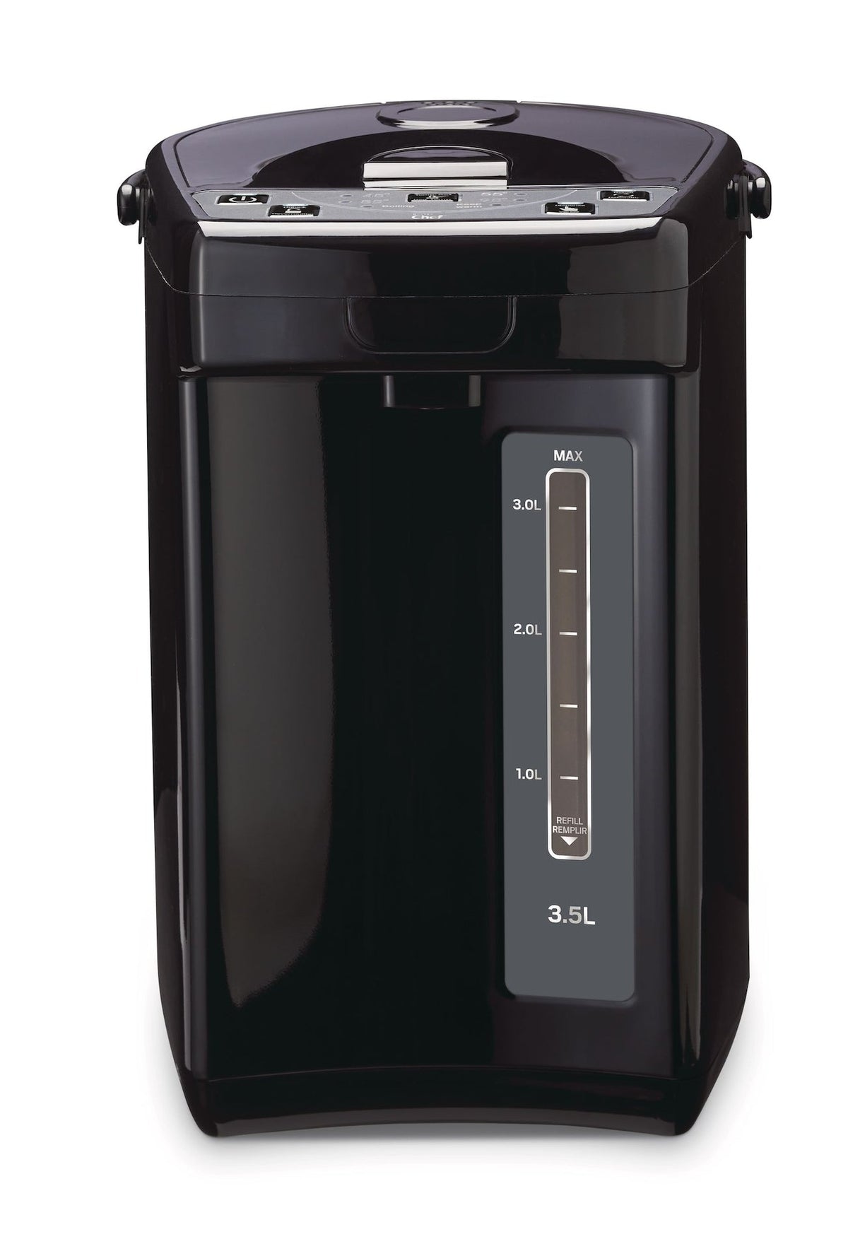 MASTER Chef Electric Hot Water Boiler, Warmer & Dispenser with Handle, Black, 3.5-L