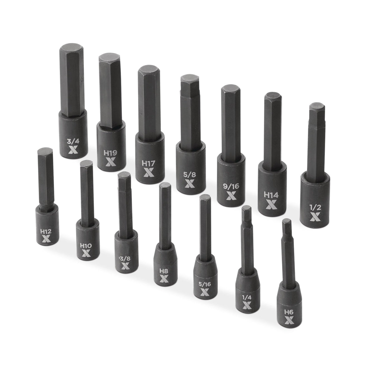 MAXIMUM Hex Impact Socket & Bit Socket Set, 14-pc, SAE/Metric