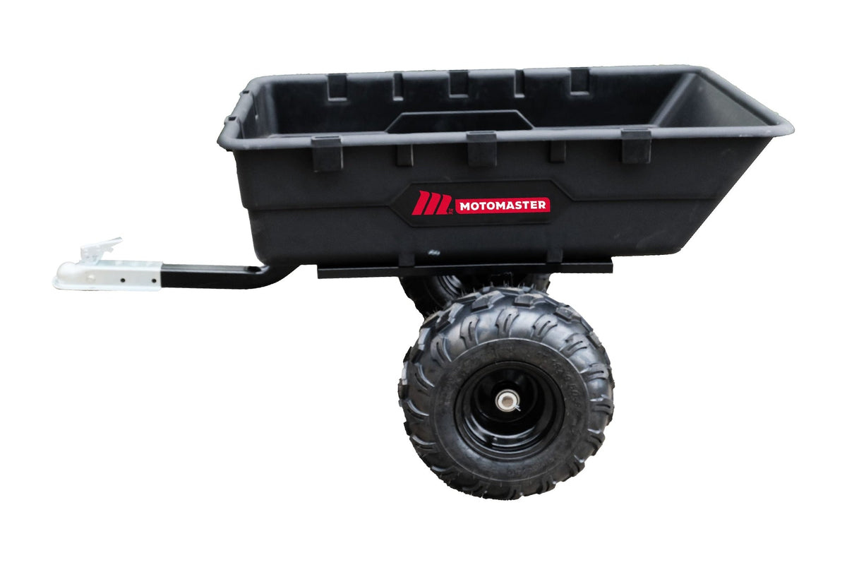 MotoMaster Poly Bed Utility Trailer Cart with Steel Frame, Black, 1100-lb