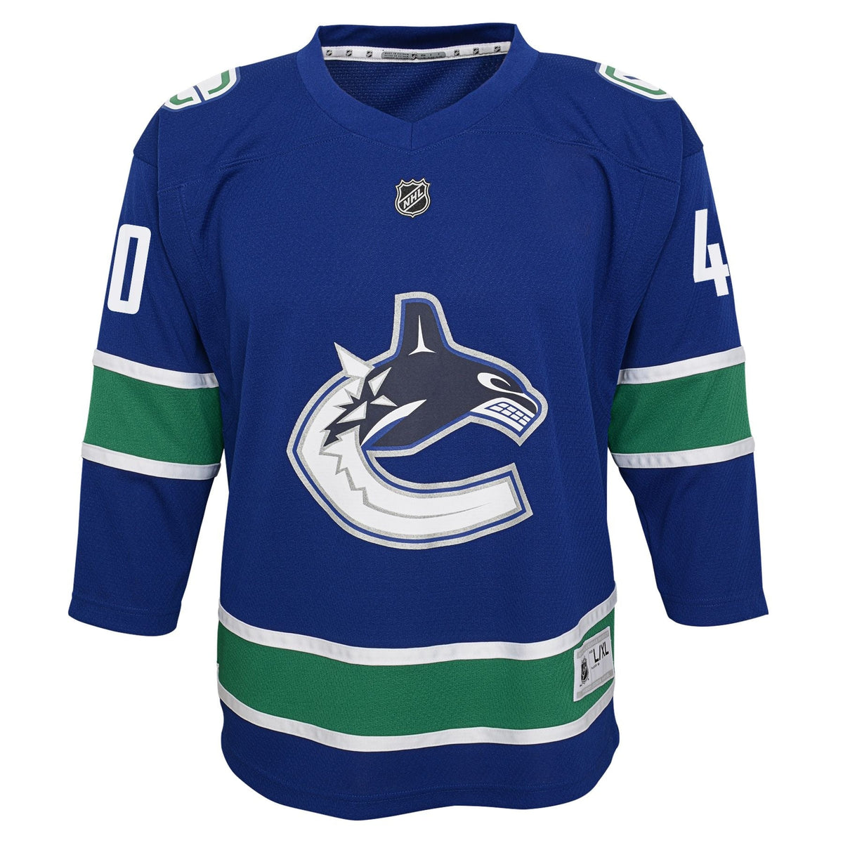 NHL Vancouver Canucks Replica Player Jersey, Elias Pettersson, Youth, Assorted Sizes
