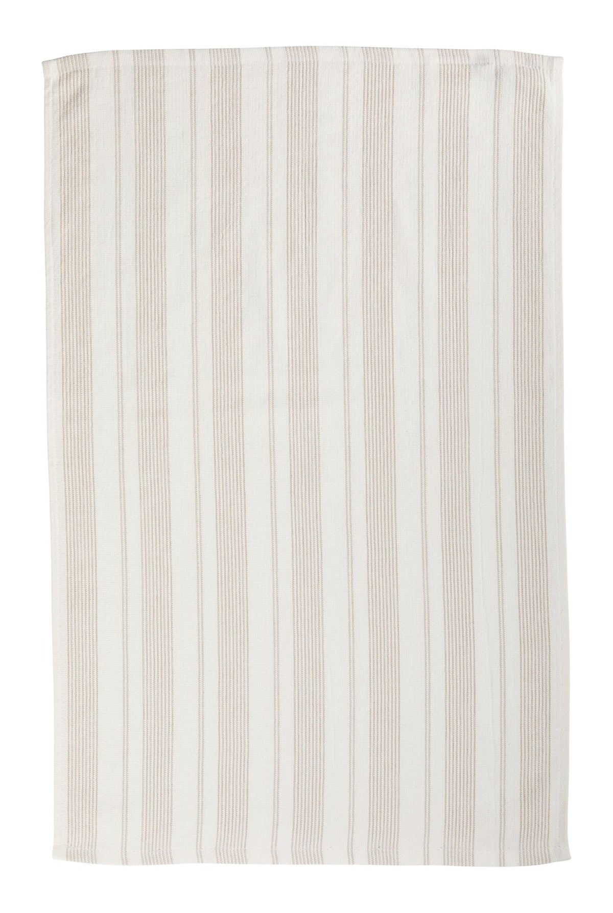 PADERNO All-Purpose Striped Cotton Kitchen Towels, Beige, 2-pk