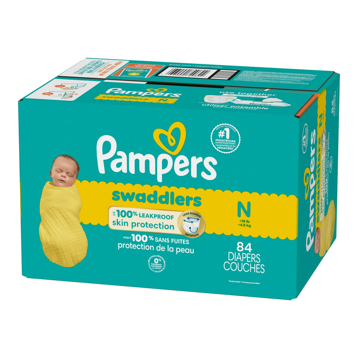 Pampers Swaddler Size 0 Newborn Baby Diapers, 84-pc