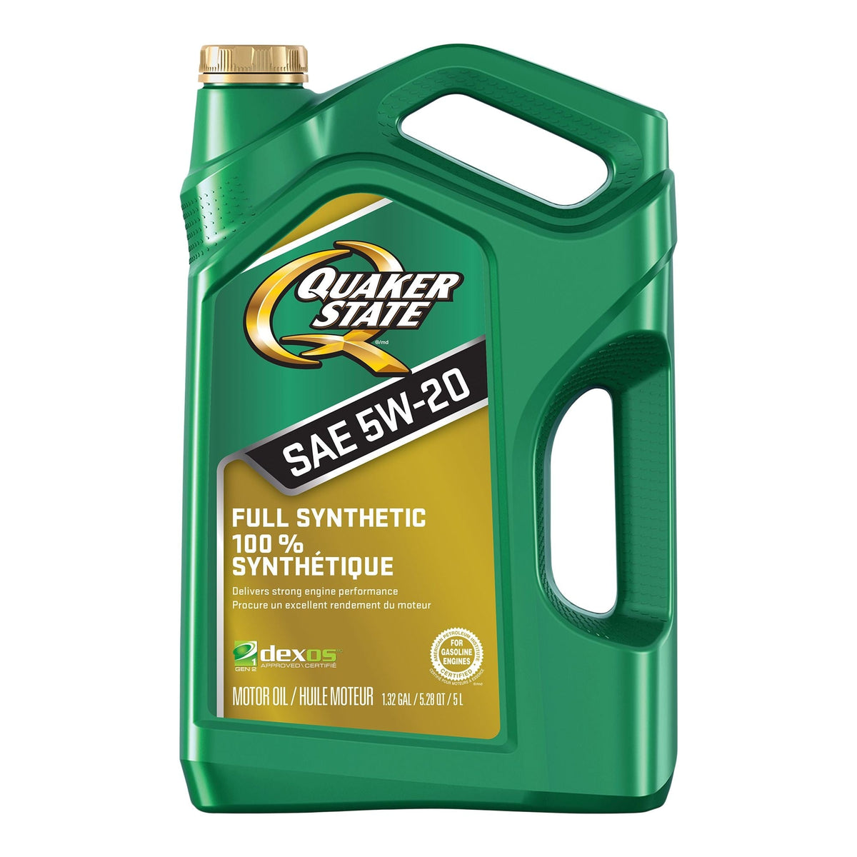 Quaker State Full Synthetic 5W20 Engine/Motor Oil, 5-L