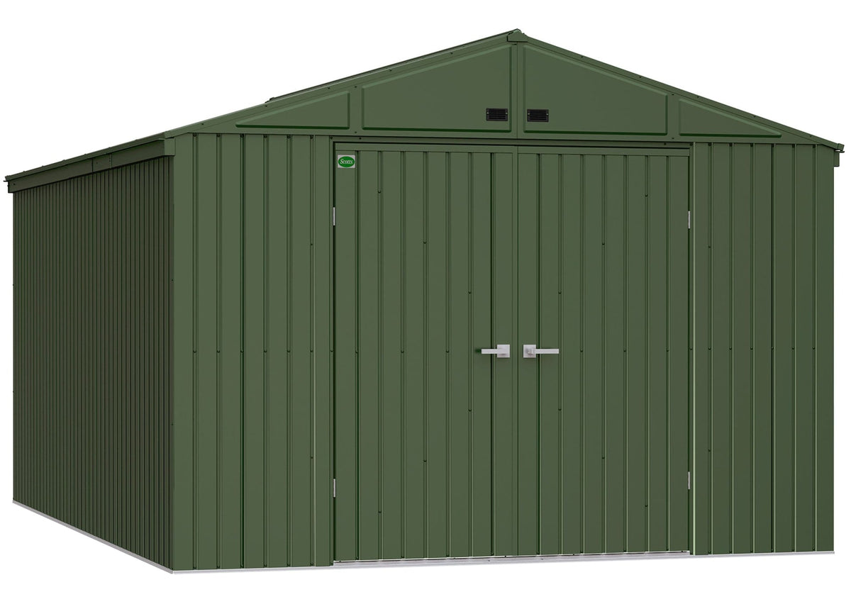 Scotts 10x14-ft Green Corrosion-Resistant Lawn Care Storage Shed