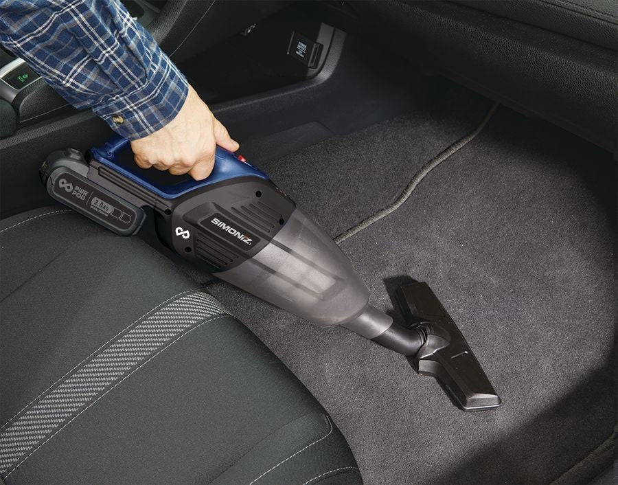 Simoniz 20V Max Cordless Car Hand Vacuum with PWR POD 2.0 Ah battery