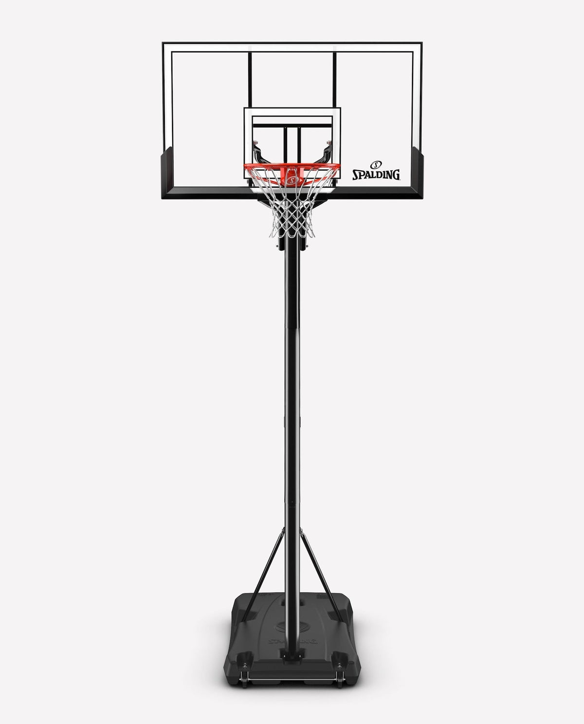 Spalding Acrylic Rapidlock Twist Portable Basketball System, 52-in