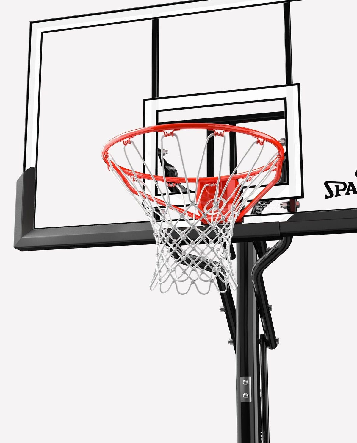 Spalding Acrylic Rapidlock Twist Portable Basketball System, 52-in