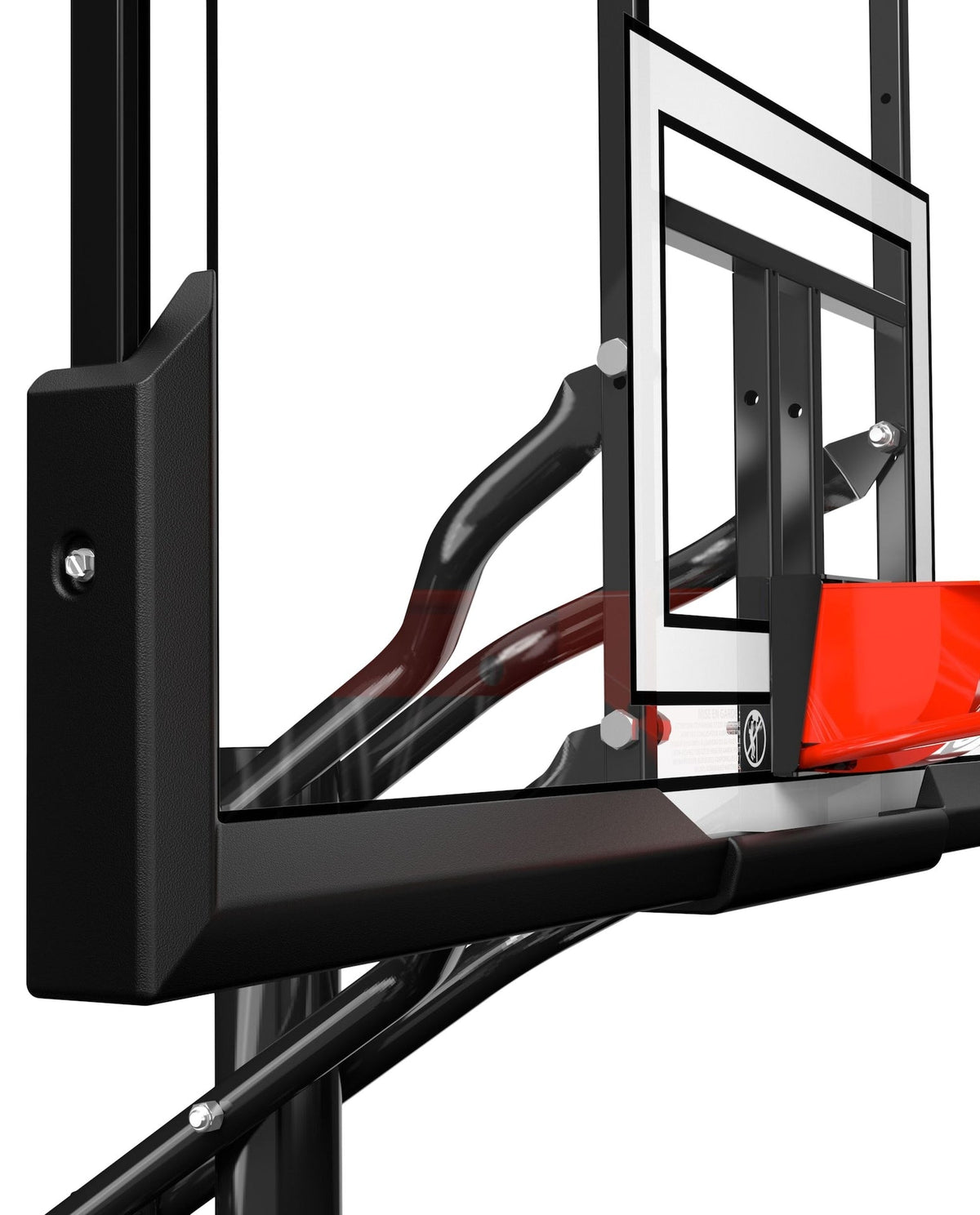 Spalding Acrylic Rapidlock Twist Portable Basketball System, 52-in