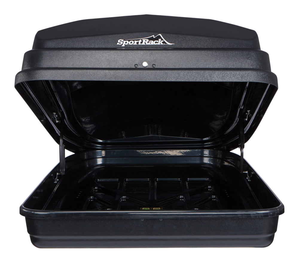 SportRack Vista SR7018 Rectangle-Shaped Roof Top Cargo Box, Lockable, X-Large, Black