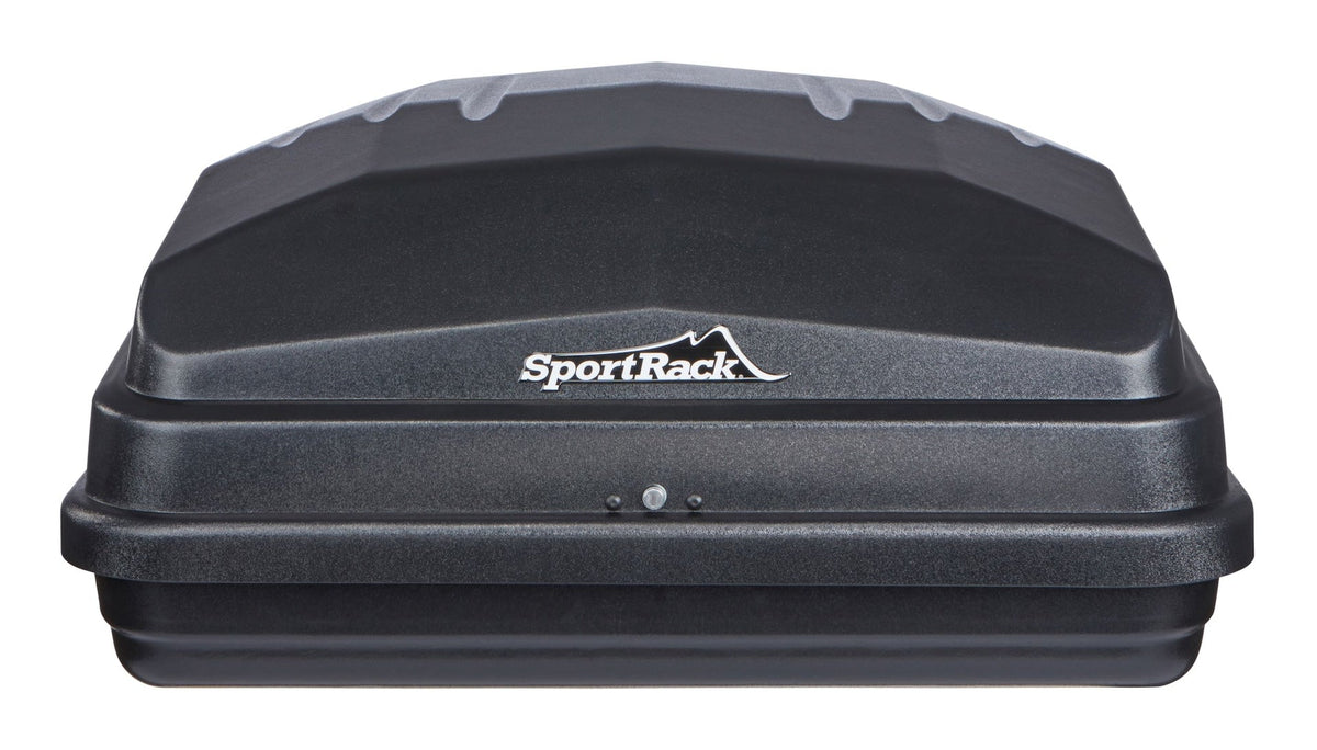 SportRack Vista SR7018 Rectangle-Shaped Roof Top Cargo Box, Lockable, X-Large, Black
