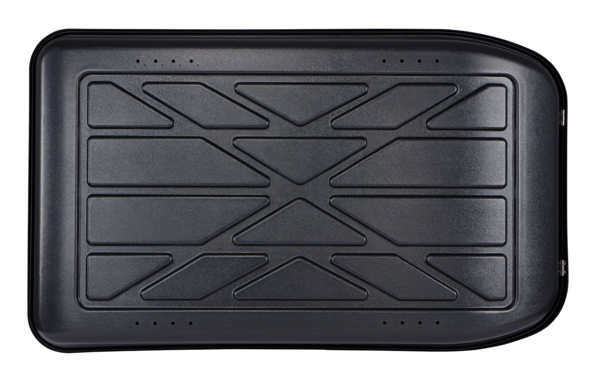 SportRack Vista SR7018 Rectangle-Shaped Roof Top Cargo Box, Lockable, X-Large, Black