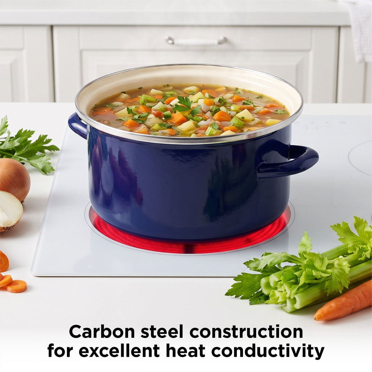 Starfrit Stock Pot, 2-pk, Navy
