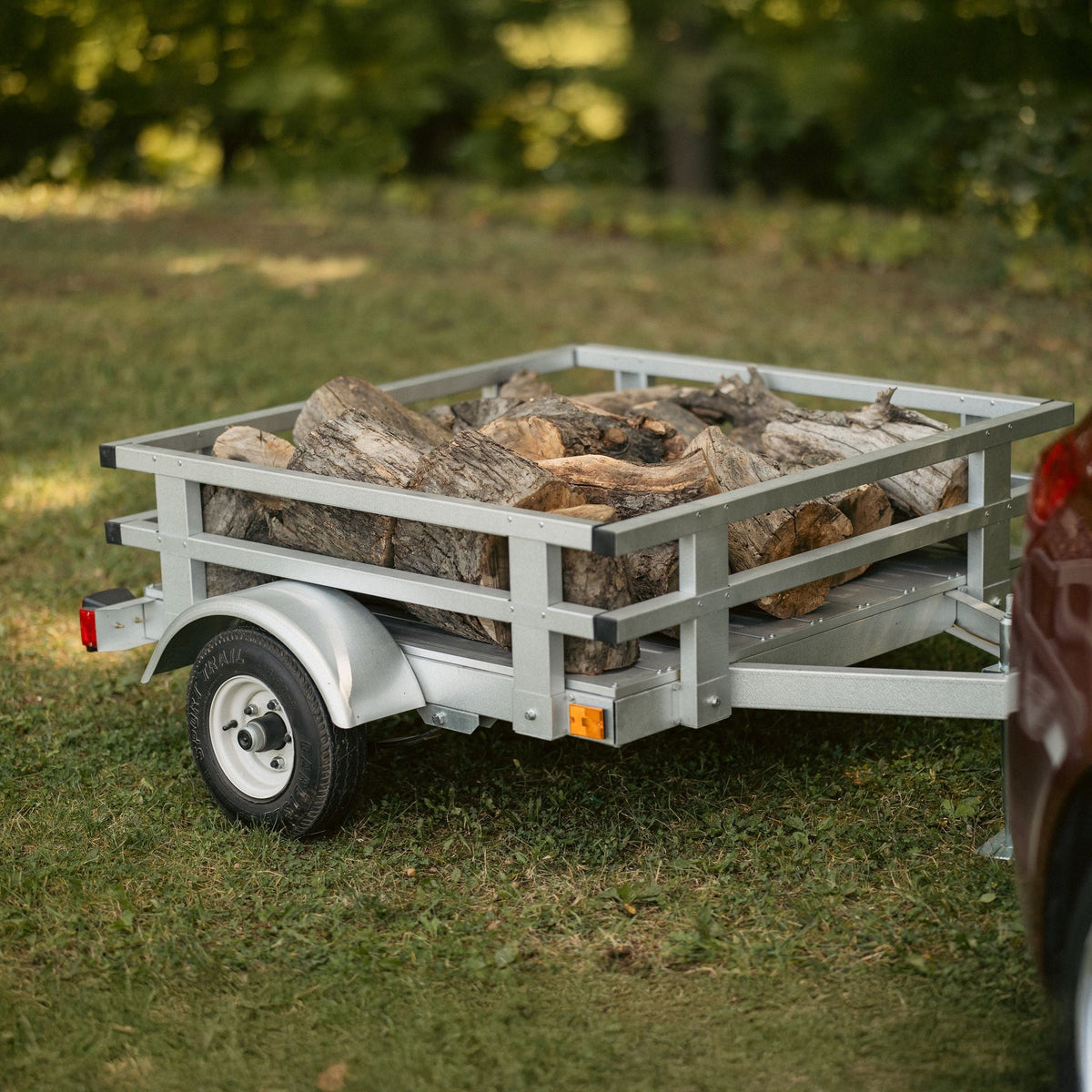 Stirling 4x4-ft Rail Side Galvalume Plus Stirling Kit Trailer