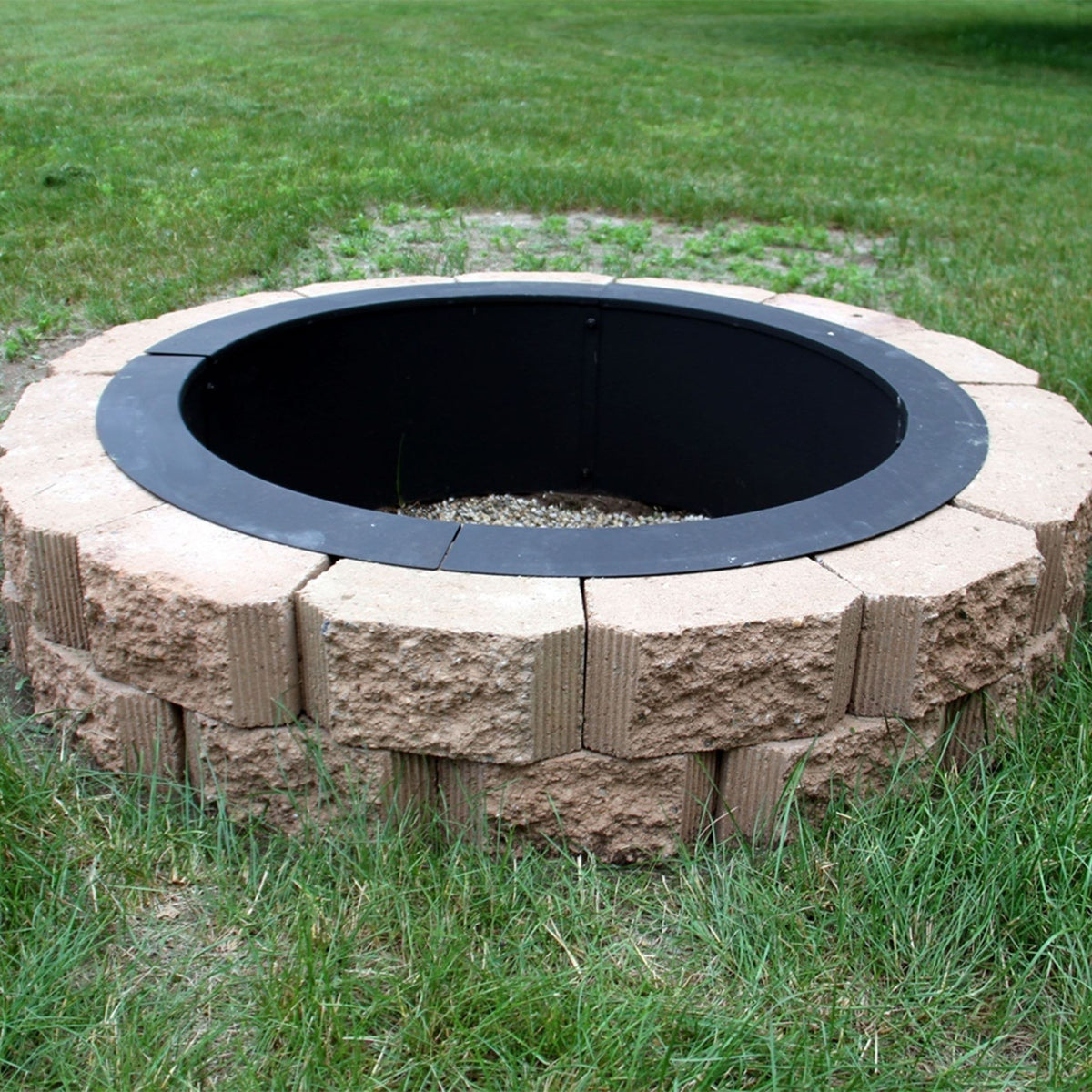Sunnydaze Decor Heavy Duty Fire Pit Ring Liner, 39-in