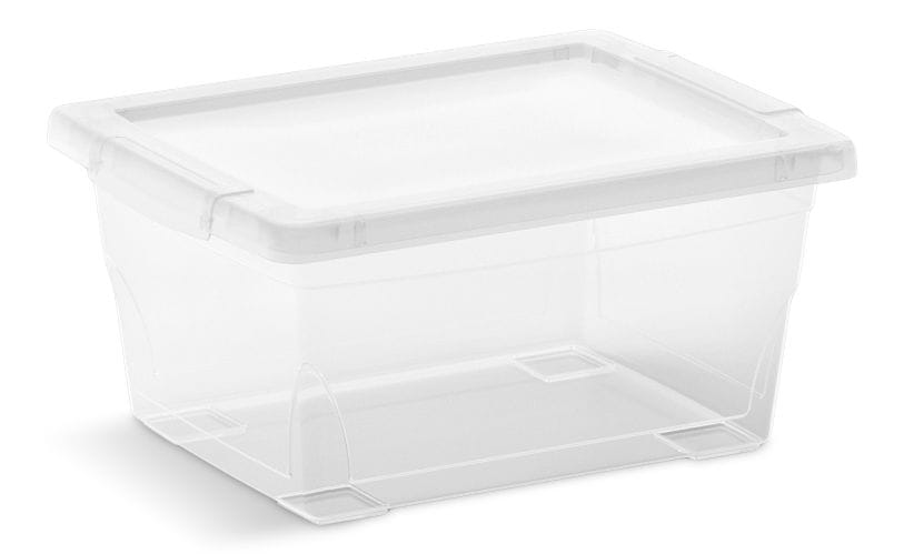 type A Clarity Transparent Storage Box with Lid, 2-L