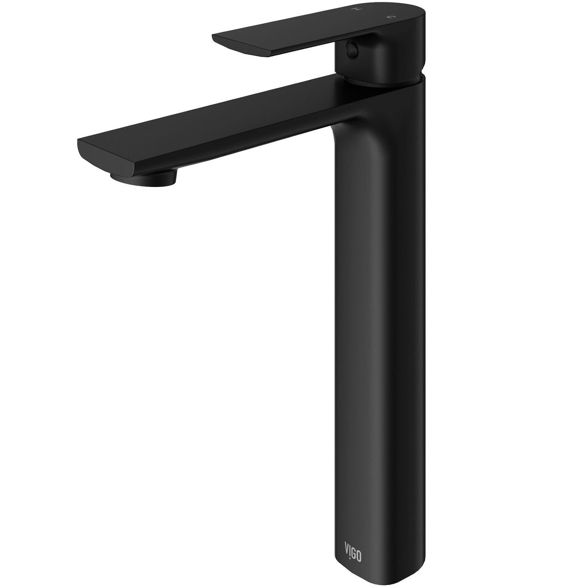 VIGO Norfolk Single Handle Vessel Bathroom Sink Faucet, WaterSense Certified, Matte Black