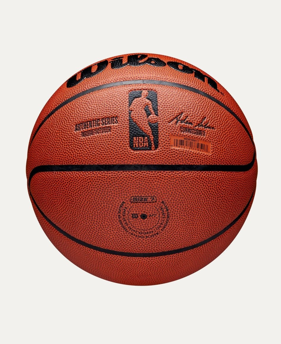 Wilson NBA Authentic Indoor/Outdoor Basketball, Official Size, Brown
