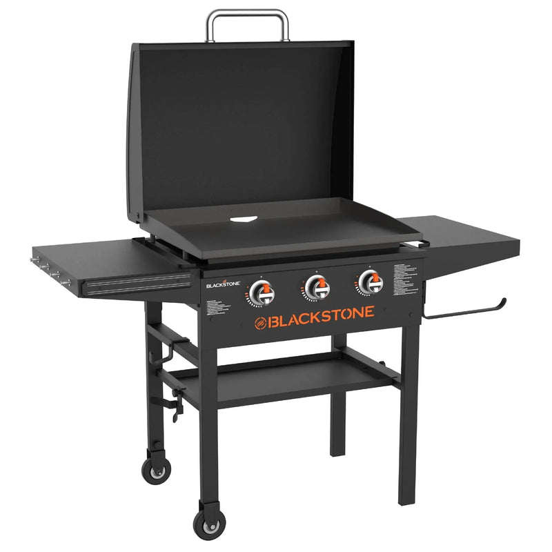 Blackstone 3-Burner 28" XL Griddle with Hood in Black V0