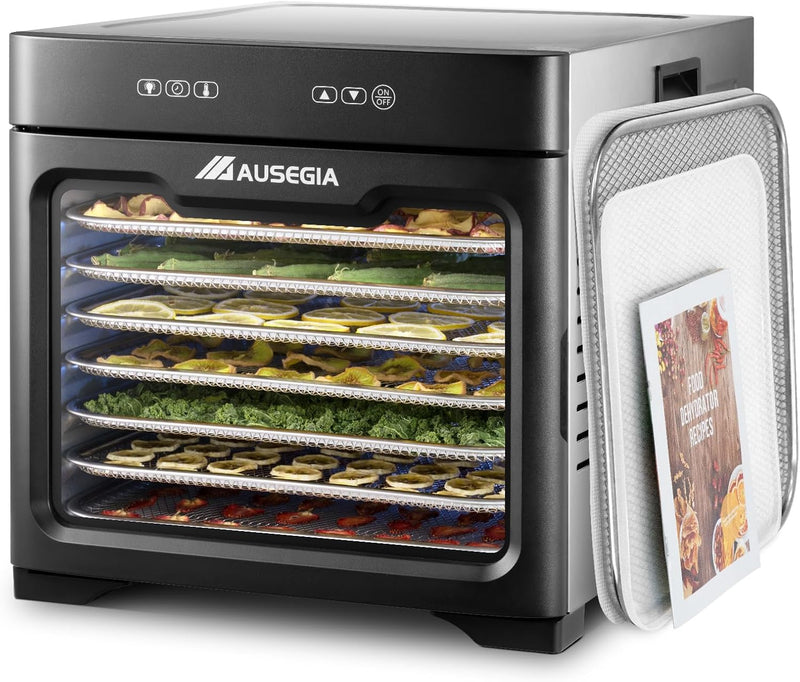 Commercial Large 12 Trays Food Dehydrator, Usable Area up to 22.67ft², 1200W Full Stainless Steel Dryer Machine, up to 190℉ Temperature, for Meat, Fruit, Veggies, Beef, Herbs, Pet Foods U7