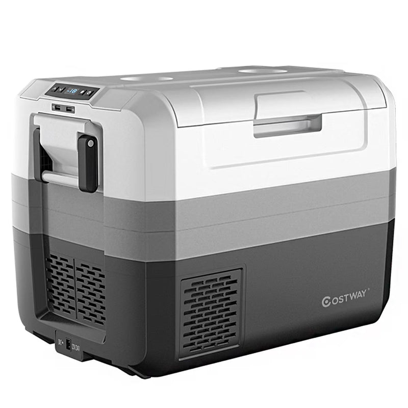 Costway 58 Quart Portable Electric Car Cooler Refrigerator Compressor Freezer for RVs Camping W3