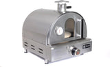 MAPZ-SS 12000 BTU Multi-Fuel Countertop Table Top Stainless Steel Portable Outdoor Cooking Kitchen Backyard Propane Gas Pizza Making Baking Oven Roasting Grill - Pizza Stone Included