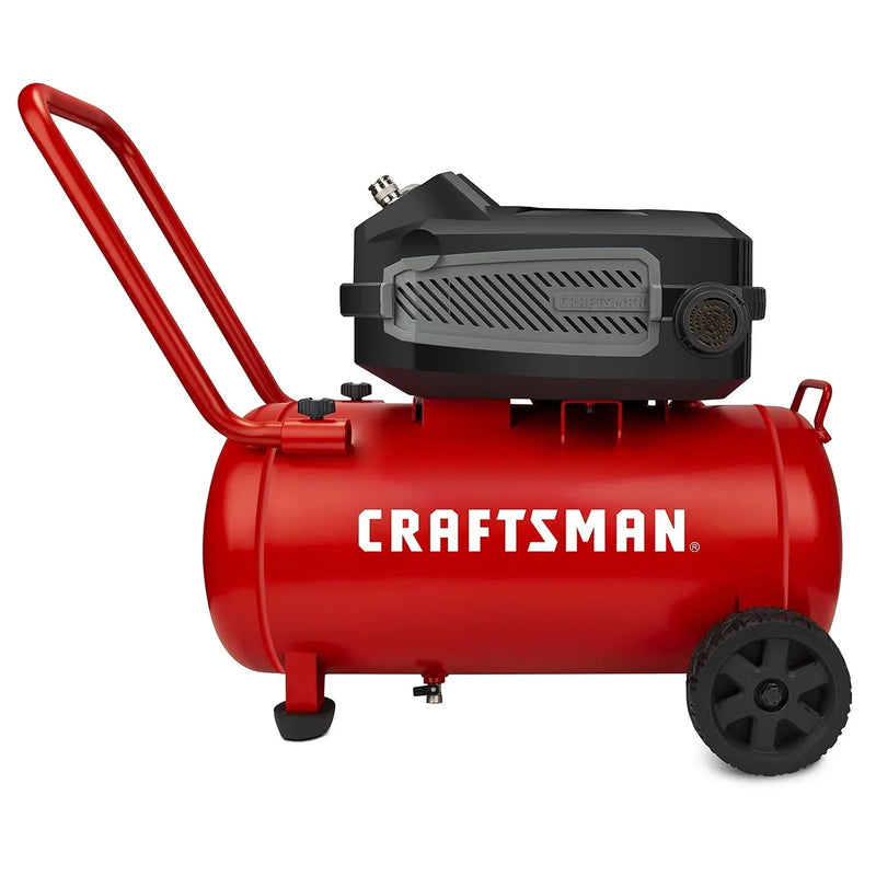 CRAFTSMAN HARD Air Compressor, 10 Gallon 1.8 HP 175 PSI, 4.0CFM@90PSI, Oil Free and Maintenance Free, Portable with Large Wheels, CMXECXA0201041 U1