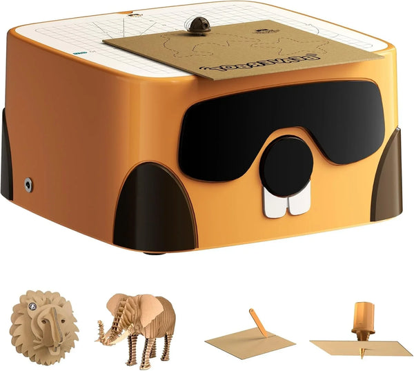 BEAVERBOT Kids Cardboard Cutter STEM Craft Kit, Ages 3 K9