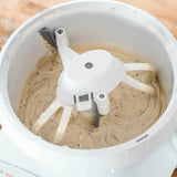 Blender: 500 watts, 6.5-gallon capacity, with corded mixing paddle, dough hook, and nutritional machine dough extension hook combo set
