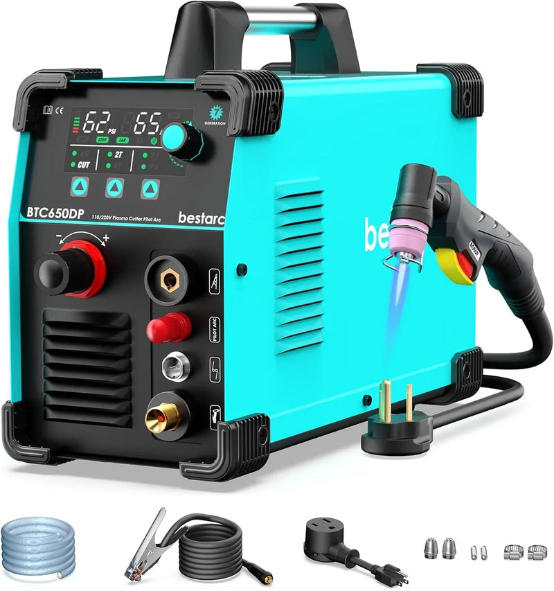 BTC500DP 7th Gen 50A Plasma Cutter, Dual Voltage 110/220V, Digital Display E9