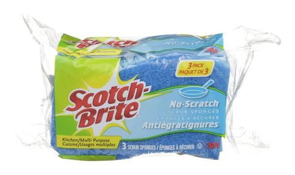 3M Scotch-Brite All-Purpose Non-Scratch Scrub Sponge, 3-pk C1