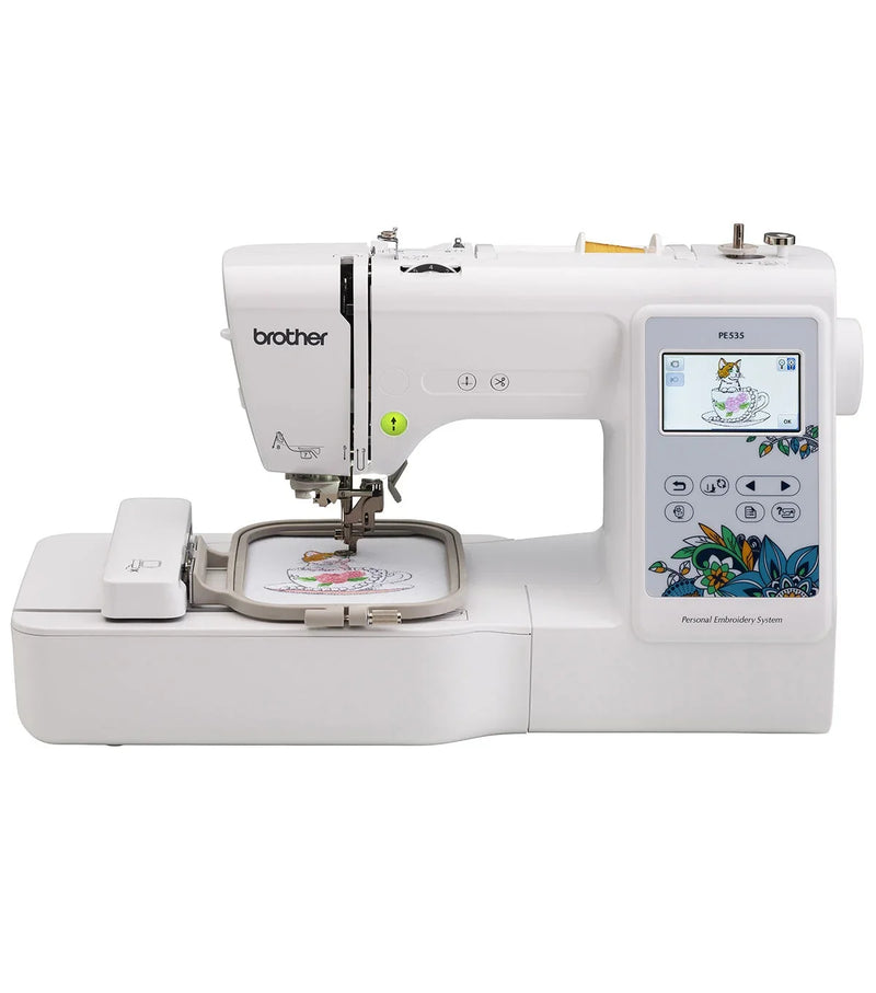 Brother PE535 Embroidery Machine with Large Color Touch LCD Screen M9