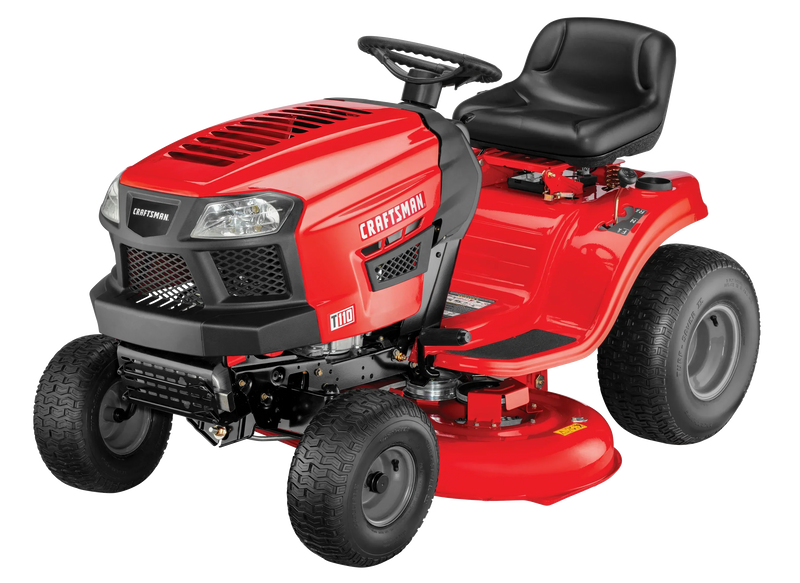 Craftsman T110 42-in Riding Lawn Mower -- 17.5 HP Briggs & Stratton Engine -- 7-Speed Transmission -- Model 13AN77XS093 I9