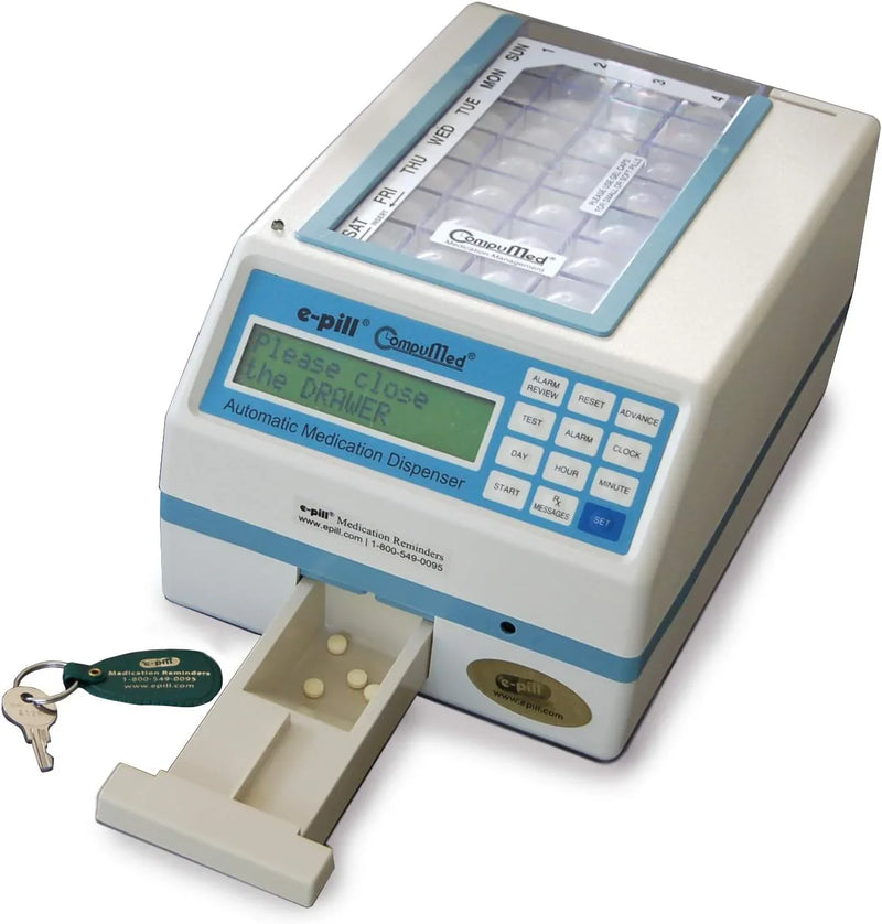 CompuMed - Tamper Resistant Automatic Pill Dispenser - AC Powered X6