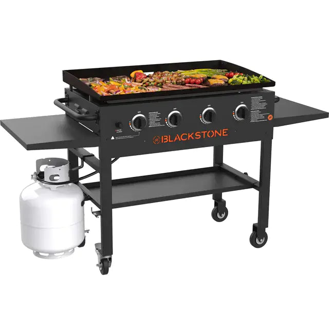 Blackstone 4-Burner 36" Griddle Cooking Station with Side Shelves K7