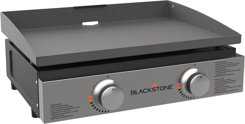 Blackstone 1666 22” Tabletop Griddle with Stainless Steel Faceplate, Powder Coated Steel, Black R8