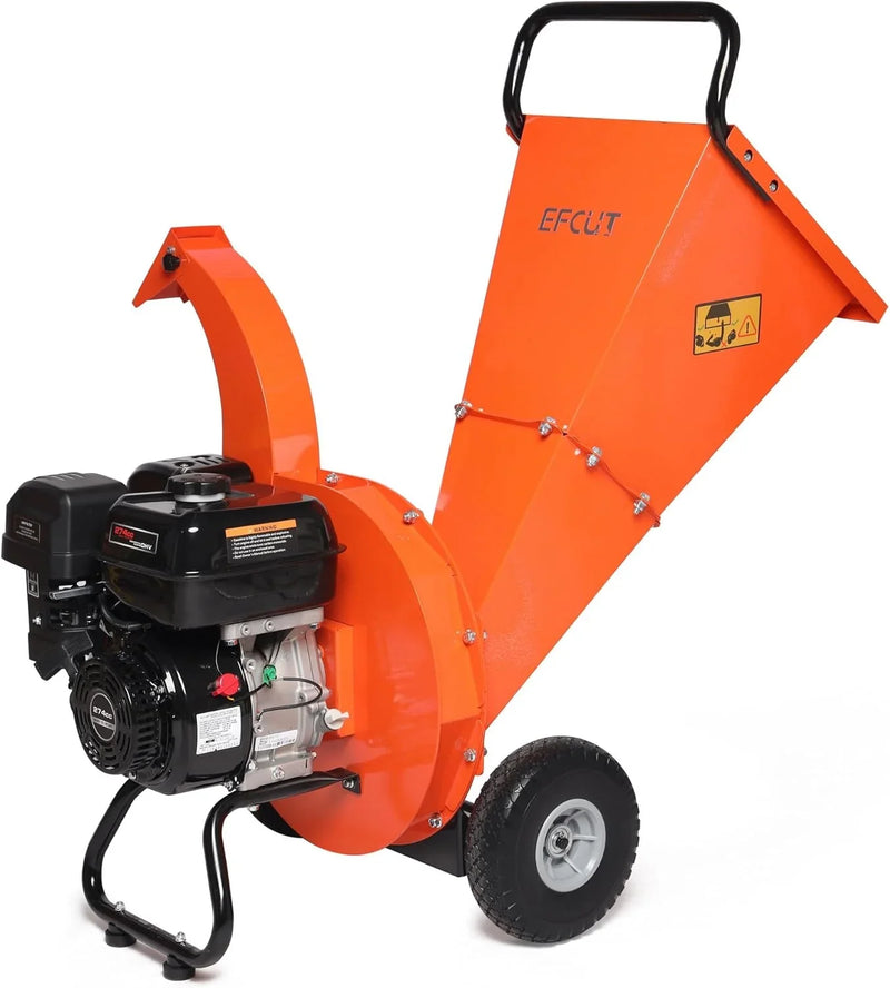 C40 Wood Chipper 4" inch Max Diameter Capacity 9 HP 274cc Gas Powered Engine Heavy Duty Shredder Mulcher U1