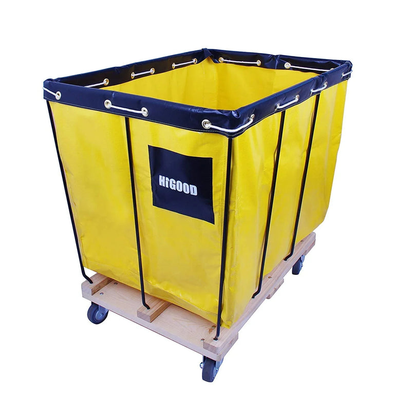 Basket Trucks,Service Carts Yellow 8 Bushel Knock Down Truck,Carts, 10.0 cu. ft, 400 lb, 34" L X 22" W X 30.5" H Capacity J7