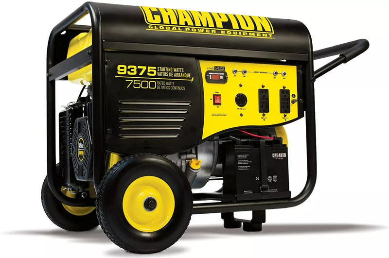 Champion 9,375-W Portable RV Ready Gas Powered Generator w/ Remote Start Home RV N2